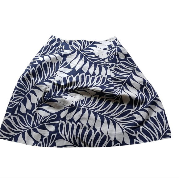 Kate Spade Aline Tropical Print Pleated Skirt - Picture 2 of 12
